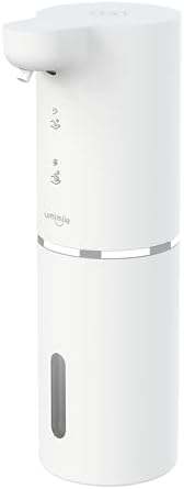 Umimileユミマイル ソープディスペンサー ハンドソープ 自動 泡 詰め替え 300ml 壁掛け 充電式 防水 ハンドソープ 食器用洗剤 | ホワイト 吐出量2段階調節 キッチン 洗面所などに適用