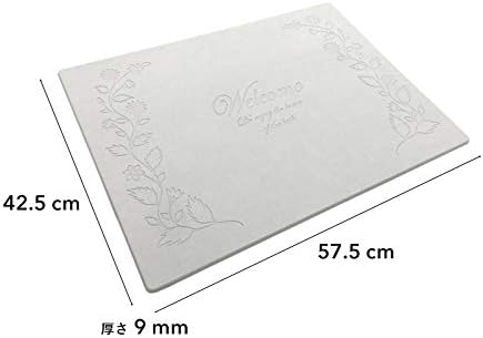 日本製 珪藻土 なのらぼ 足快バスマット 吸収 速乾 バスマット 風呂 浴室(レギュラー バブル 57.5cｍ× 42.5cm × 0.9cm)