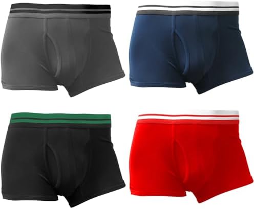 [エクシオ] ボクサーパンツ メンズ 4枚セット 抗菌防臭 吸汗速乾 ストレッチ 前閉じ 前開き ローライズ ボクサーブリーフ 下着 インナー アンダーウェア まとめ買い M-2XL EX-101