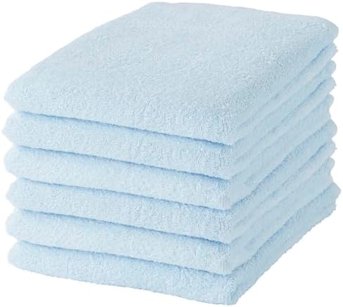 GamachaTowel バスタオル【カカオ 6枚セット】 早く乾く丈夫な薄手タオル 綿100％で肌に優しい 軽くてかさばらず扱いやすい 吸水 速乾 バングラデシュ製 約220g 約60×120cm (カカオ)