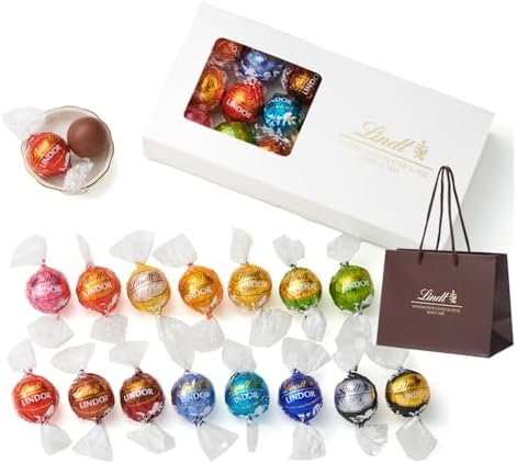 【Lindt公式】リンツ Lindt チョコレート リンドール テイスティングセット ピック&ミックス サマー ギフト 16個入 ショッピングバッグS付