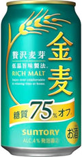 【10月より金麦(発泡酒2)の酒税が上がります】金麦 糖質75%オフ 350ml 24本 [ サントリー ビール 新ジャンル 発泡酒 ]