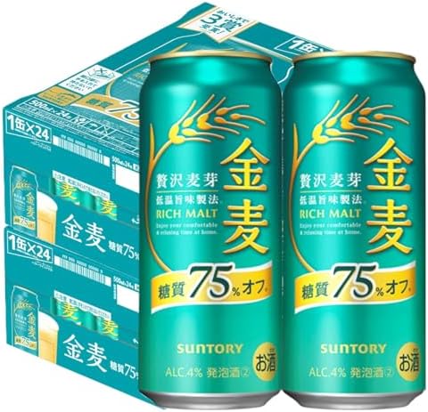 【10月より金麦(発泡酒2)の酒税が上がります】金麦 糖質75%オフ 350ml 24本 [ サントリー ビール 新ジャンル 発泡酒 ]