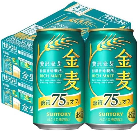 【10月より金麦(発泡酒2)の酒税が上がります】金麦 糖質75%オフ 350ml 24本 [ サントリー ビール 新ジャンル 発泡酒 ]
