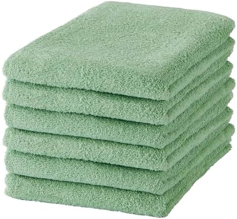 GamachaTowel バスタオル【カカオ 6枚セット】 早く乾く丈夫な薄手タオル 綿100％で肌に優しい 軽くてかさばらず扱いやすい 吸水 速乾 バングラデシュ製 約220g 約60×120cm (カカオ)