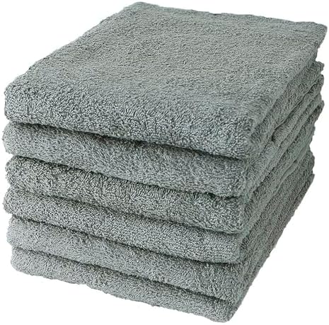 GamachaTowel バスタオル【カカオ 6枚セット】 早く乾く丈夫な薄手タオル 綿100％で肌に優しい 軽くてかさばらず扱いやすい 吸水 速乾 バングラデシュ製 約220g 約60×120cm (カカオ)