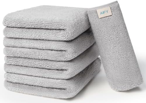 AIFY シティタオル バスタオル 2枚セット 大判 厚手 ふわふわ 速乾 吸水 耐久性 綿 ホテル仕様 抗菌 防臭 無地 肌にやさしい エステ サロン 一人暮らし 新生活 ギフト 60×120cm ライトグレー