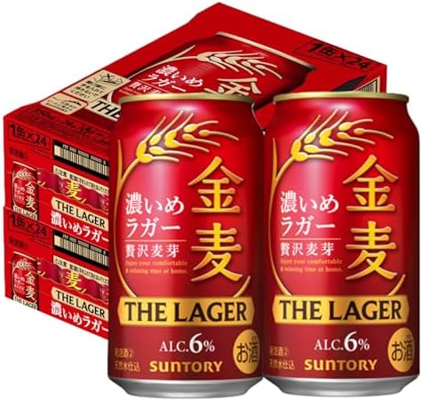 【10月より金麦(発泡酒2)の酒税が上がります】金麦 ザ・ラガー 350ml 24本 [6缶×4] [ サントリー ビール 新ジャンル 発泡酒 ]