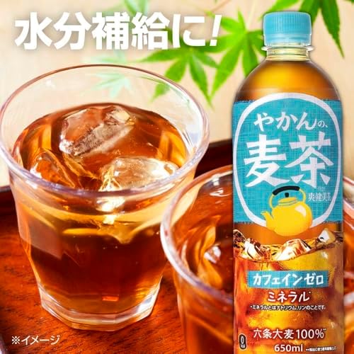 コカ・コーラ やかんの麦茶 from 爽健美茶 650mlPET×24本 (× 2)
