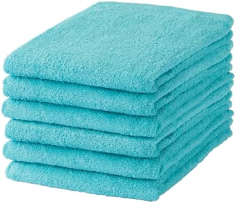 GamachaTowel バスタオル【カカオ 6枚セット】 早く乾く丈夫な薄手タオル 綿100％で肌に優しい 軽くてかさばらず扱いやすい 吸水 速乾 バングラデシュ製 約220g 約60×120cm (カカオ)