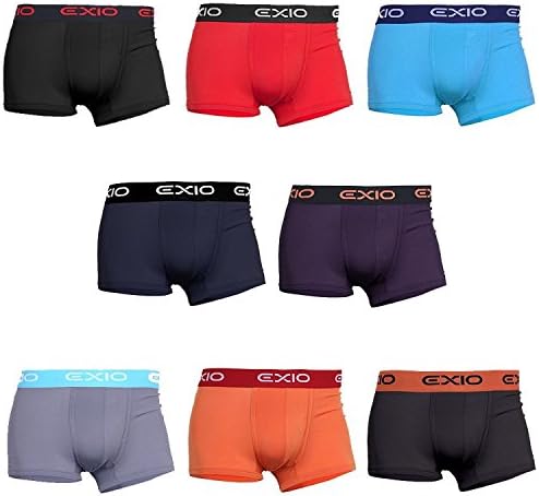 [エクシオ] ボクサーパンツ メンズ 4枚セット 抗菌防臭 吸汗速乾 ストレッチ 前閉じ 前開き ローライズ ボクサーブリーフ 下着 インナー アンダーウェア まとめ買い M-2XL EX-101