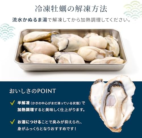 SETOUCHI OYSTER 冷凍かき 広島県産 1.2kg (600g × 2袋 / 解凍後 各510g / 2L) 国産 冷凍牡蠣 (殻無し/むき身/加熱用) 大粒 海鮮