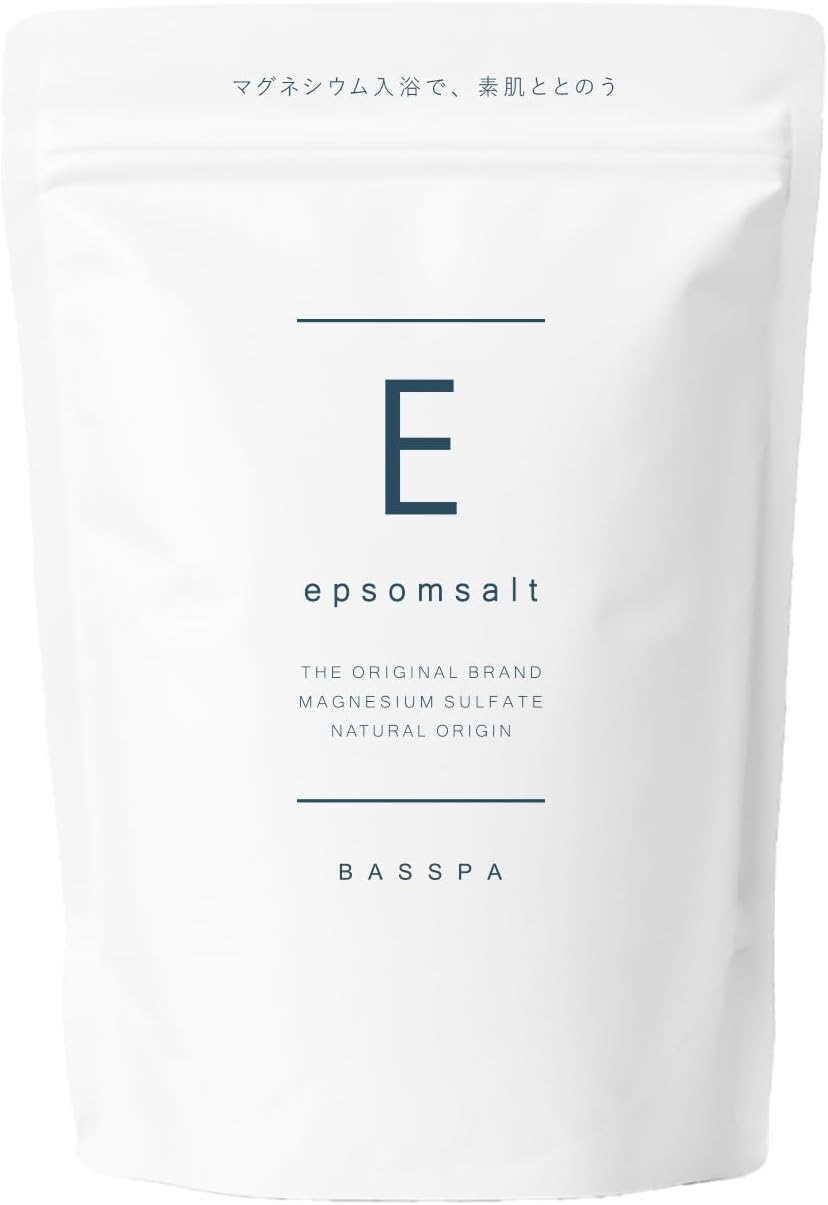 BASSPA エプソムソルト 硫酸マグネシウム 入浴剤 epsom salt bath 計量スプーン付き 純度99％以上 無香料 (10kg)