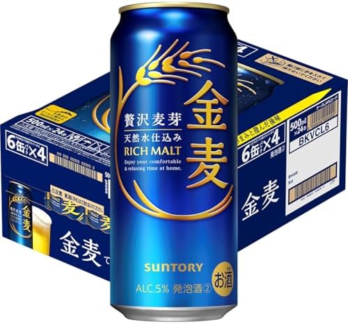 【10月より金麦(発泡酒2)の酒税が上がります】金麦 350ml 24本 [ サントリー ビール 新ジャンル 発泡酒 ]