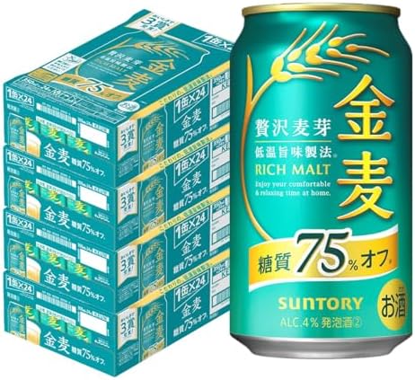 【10月より金麦(発泡酒2)の酒税が上がります】金麦 糖質75%オフ 350ml 24本 [ サントリー ビール 新ジャンル 発泡酒 ]