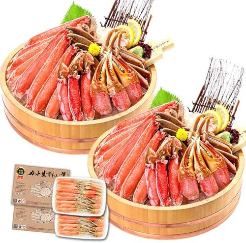 甲羅組 カット 生 ズワイガニ　1kg 特大＆極太サイズ かに刺し カニ鍋 カニしゃぶ 焼き蟹 用 約4人前　ギフト