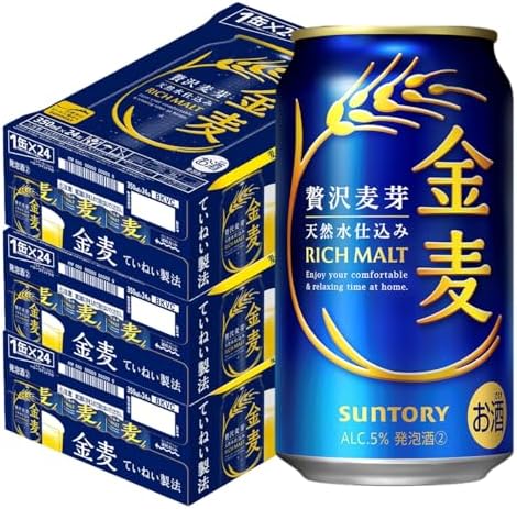 【10月より金麦(発泡酒2)の酒税が上がります】金麦 350ml 24本 [ サントリー ビール 新ジャンル 発泡酒 ]
