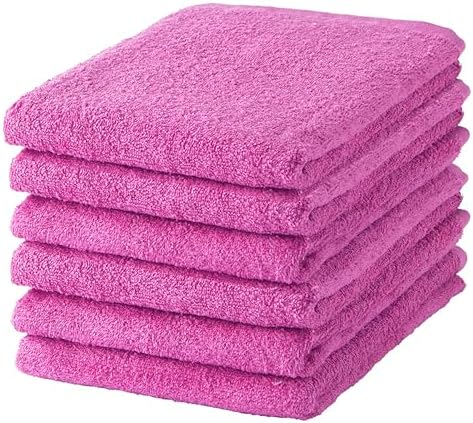 GamachaTowel バスタオル【カカオ 6枚セット】 早く乾く丈夫な薄手タオル 綿100％で肌に優しい 軽くてかさばらず扱いやすい 吸水 速乾 バングラデシュ製 約220g 約60×120cm (カカオ)