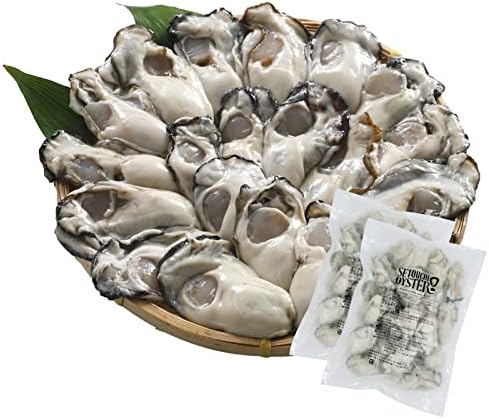 SETOUCHI OYSTER 冷凍かき 広島県産 1.2kg (600g × 2袋 / 解凍後 各510g / 2L) 国産 冷凍牡蠣 (殻無し/むき身/加熱用) 大粒 海鮮