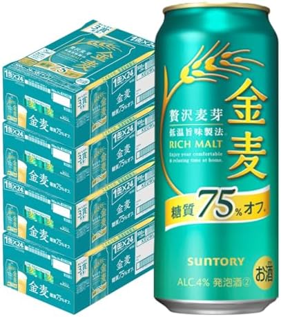【10月より金麦(発泡酒2)の酒税が上がります】金麦 糖質75%オフ 350ml 24本 [ サントリー ビール 新ジャンル 発泡酒 ]
