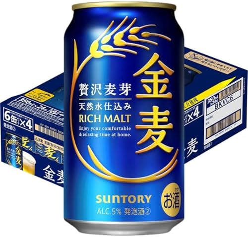 【10月より金麦(発泡酒2)の酒税が上がります】金麦 350ml 24本 [ サントリー ビール 新ジャンル 発泡酒 ]
