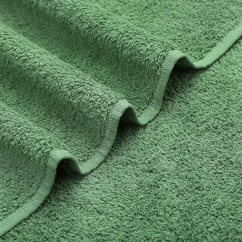 GraceAier バスタオル 綿100% ホテル仕様 4枚セット 大判 60×120cm 高級コーマ糸使用 中厚手 瞬間吸水 速乾 毛羽落ちが少ない 高耐久 部屋干し対応 業務用 家庭用 ギフト(ミックスカラー)