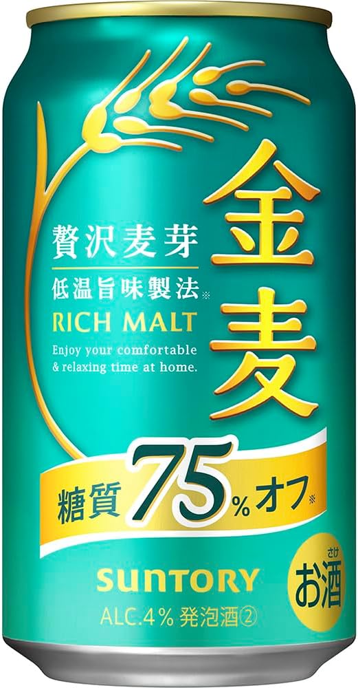 【10月より金麦(発泡酒2)の酒税が上がります】金麦 糖質75%オフ 350ml 24本 [ サントリー ビール 新ジャンル 発泡酒 ]