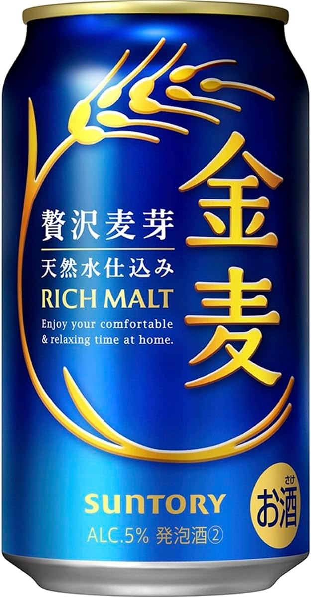 【10月より金麦(発泡酒2)の酒税が上がります】金麦 350ml 24本 [ サントリー ビール 新ジャンル 発泡酒 ]