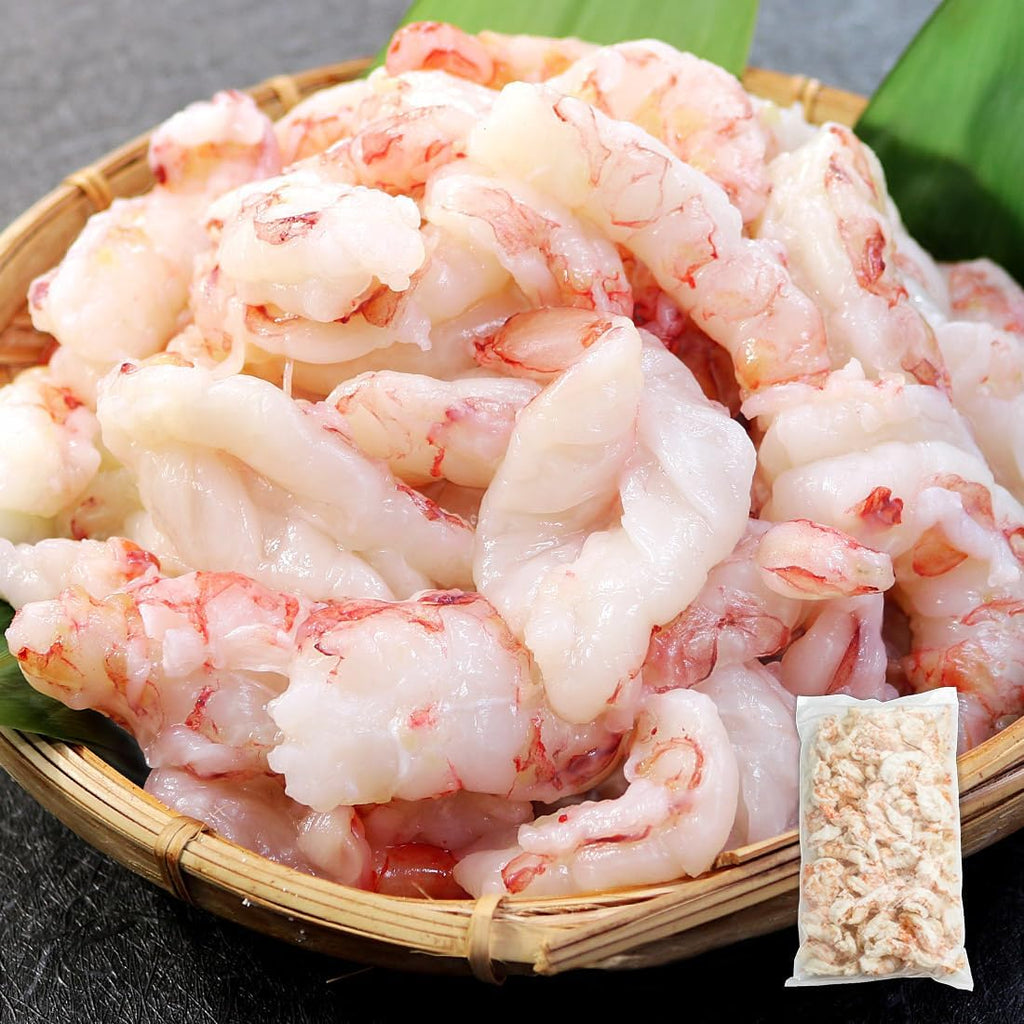 まぐろ処一条 訳あり 赤エビむき身 1kg 生食OK 形不揃い 背ワタ処理済 むきえび [[赤エビ剥き身1kg]