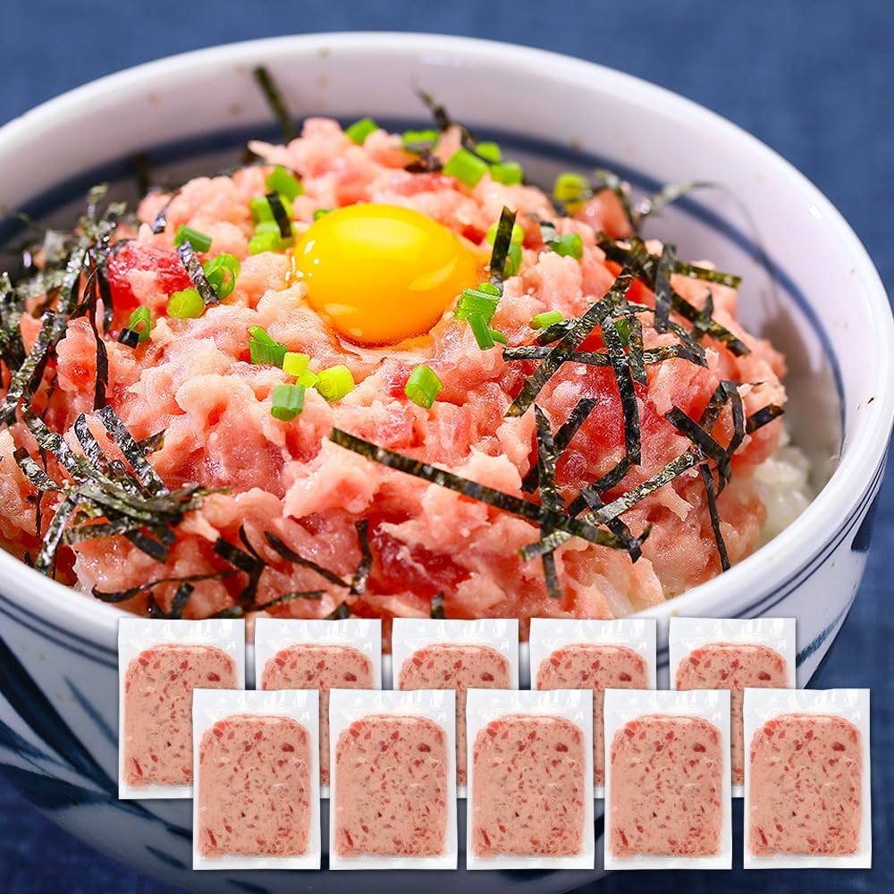 甲羅組 個別包装で使い易い 天然まぐろ使用！ とろける 極上ねぎとろ 1kg（一人前100g×10袋入り）ネギトロ ねぎとろ まぐろたたき マグロタタキ 鮪ユッケ