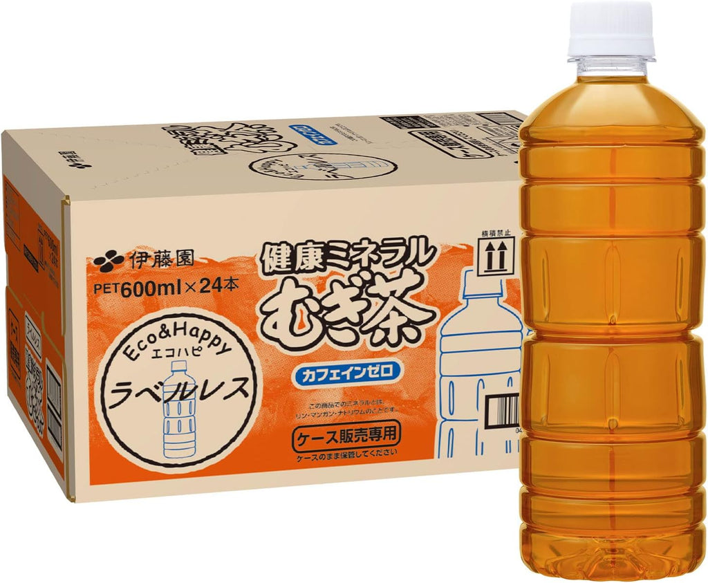 伊藤園 ラベルレス 健康ミネラルむぎ茶 600ml×24本