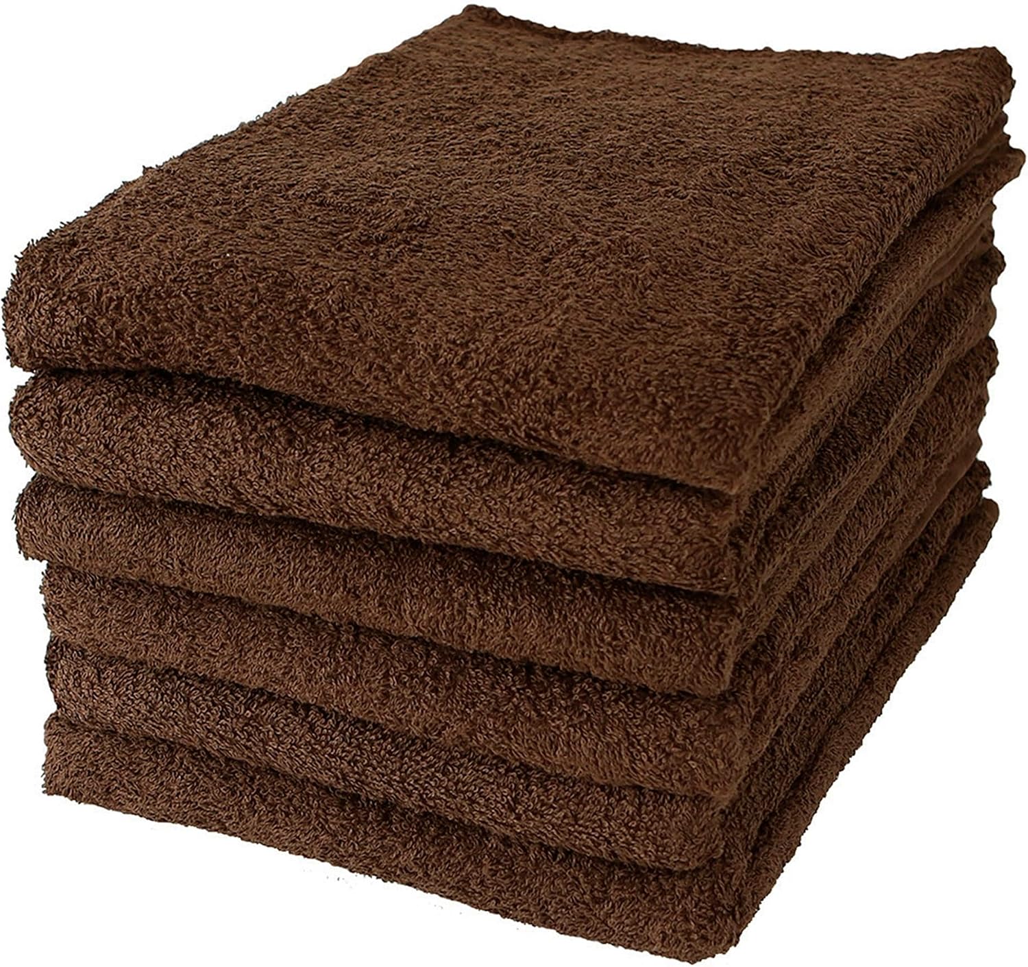 GamachaTowel バスタオル【カカオ 6枚セット】 早く乾く丈夫な薄手タオル 綿100％で肌に優しい 軽くてかさばらず扱いやすい 吸水 速乾 バングラデシュ製 約220g 約60×120cm (カカオ)